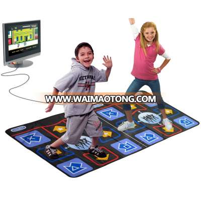 16 BIT Eetertainment Non-slip Double /Twin TV Dance Mat dance pad electronic pad for TV Built in 218 Songs for kid adult